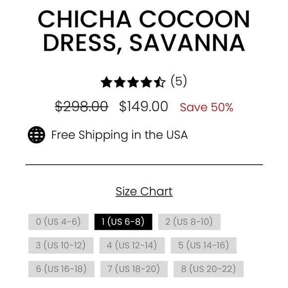 Alembika Chicha Cocoon Dress Savanna NWT Size 1 (US 6–8) Abstract Print Midi - Picture 11 of 13